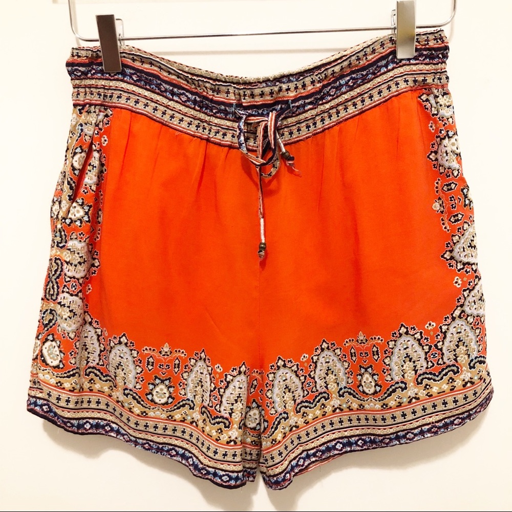 Anthropologie Hei Hei 100% Rayon Printed Shorts